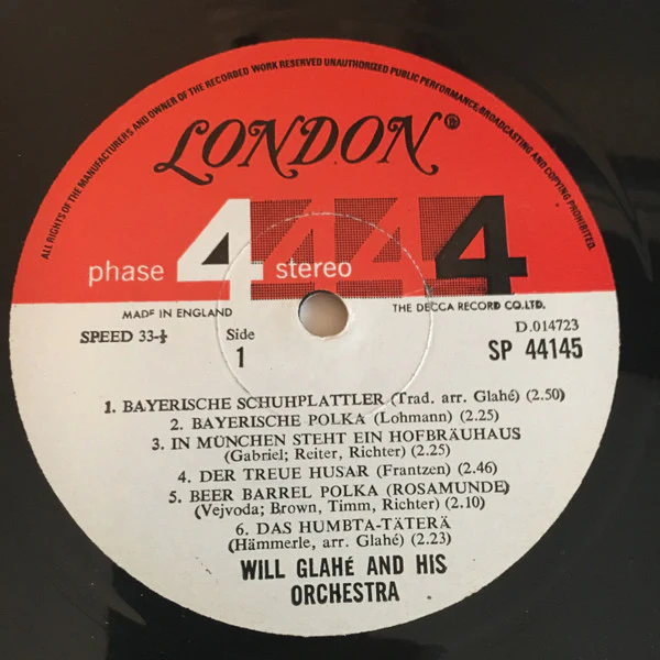 Will Glahé Und Sein Orchester / Oktoberfest! (Music And Sound Effects Of This Famous Festival) - LP (VG/VG) - Image 3