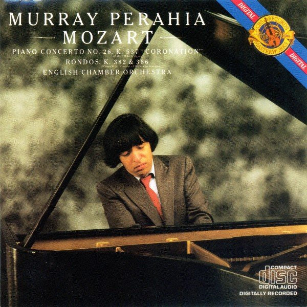 Wolfgang Amadeus Mozart - Murray Perahia, English Chamber Orchestra / Piano Concerto No. 26, K. 537 "Coronation" / Rondos, K. 382 & 386 - CD, RE (VG+/VG+)