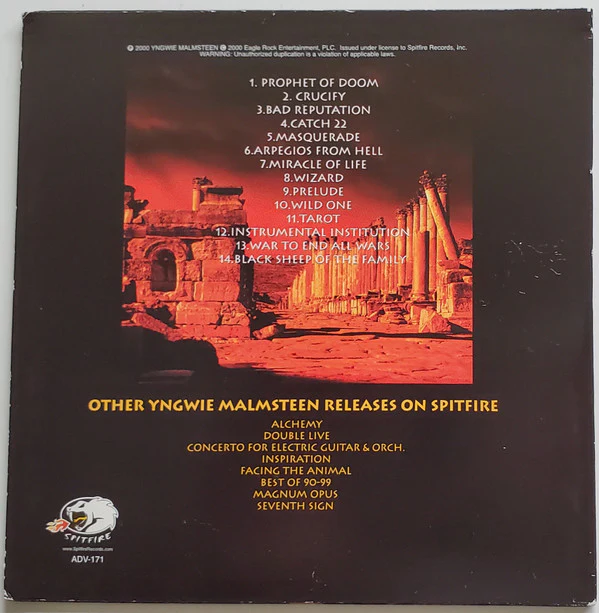 Yngwie J. Malmsteen's Rising Force / War To End All Wars - CD, Album, Promo (M/M) - Image 2