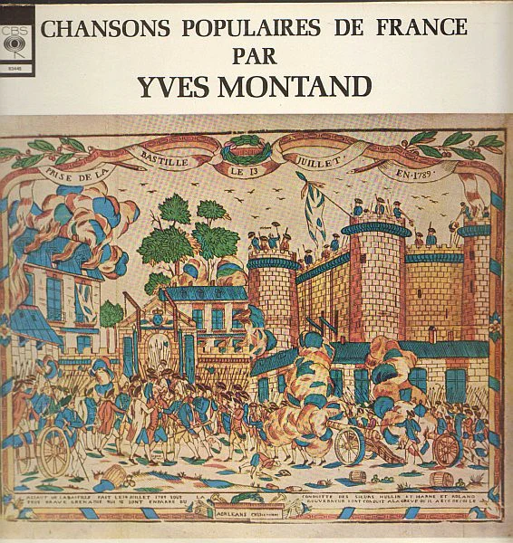 Yves Montand / Chansons Populaires De France - LP, Album, Mono, RE (VG+/VG)